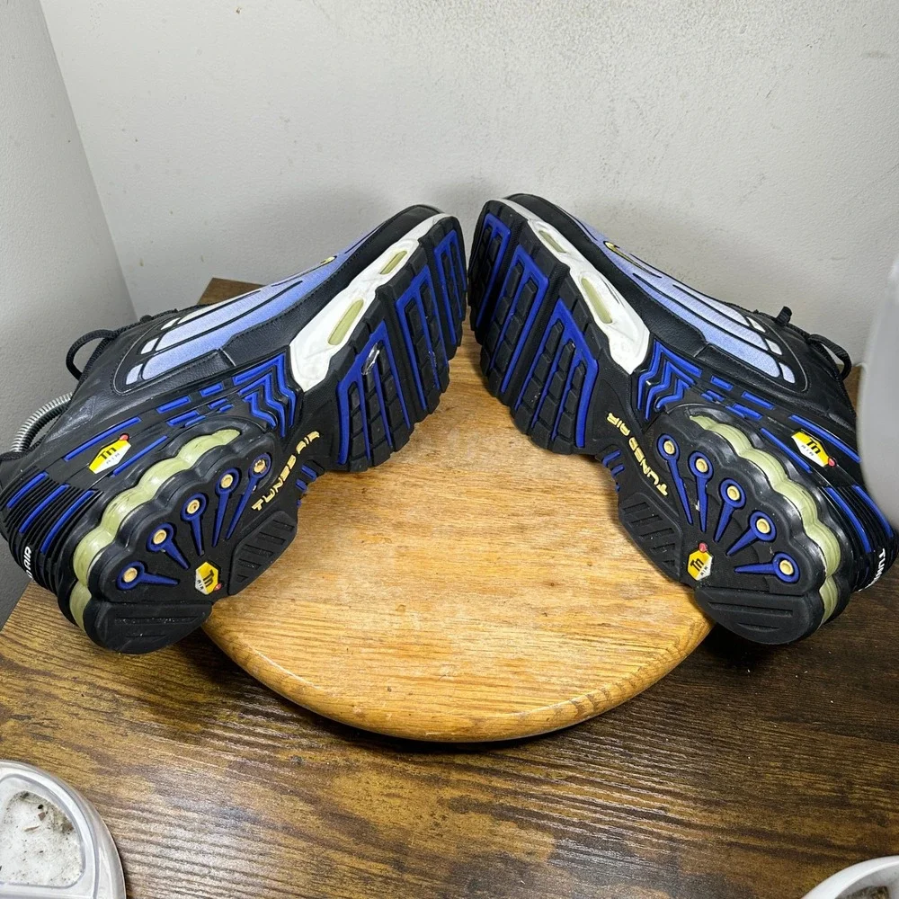Nike Air Max Plus 3 III Mens Black Blue White CJ9684-001 Sneakers Size 13